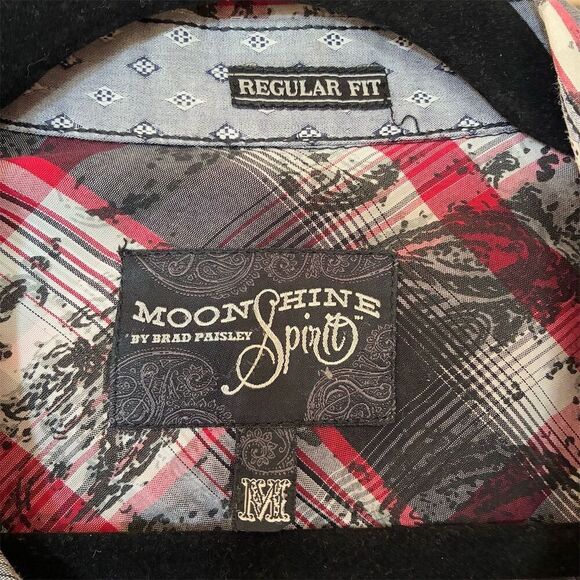 Moonshine Spirit Men's Plaid Button-Up Shirt M Long Sleeve Casual - Picture 7 of 12